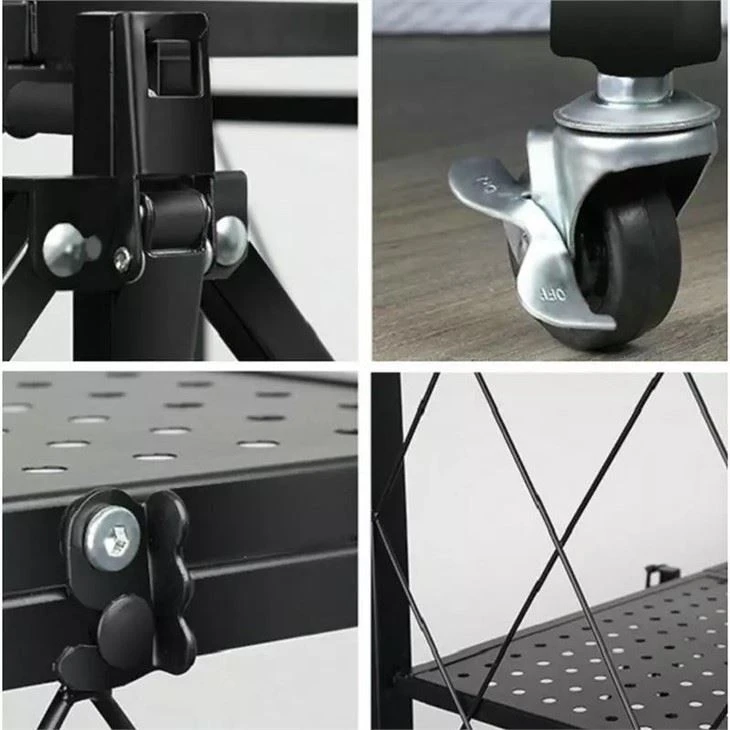 5-Layer Foldable Metal Shelves